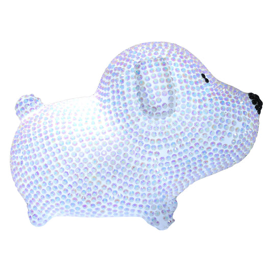 White Puppy Diamond Painting Night Light Diamond Painting Bedside Lamp