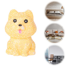 Load image into Gallery viewer, Yellow Dog Diamond Painting Night Light Diamond Painting Bedside Lamp