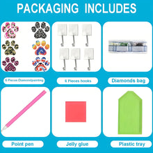 Load image into Gallery viewer, 6Pcs Diamond Painting Hooks Aniaml Diamond Art Craft Wall Hooks DIY Crafts Decor