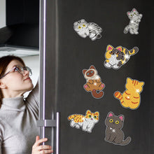 Load image into Gallery viewer, 12Pcs Diamond Painting Fridge Magnet Kittle Diamond Painting Refrigerator Magnet