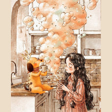 Load image into Gallery viewer, Diamond Painting - Full Round - little girl (40*50CM)