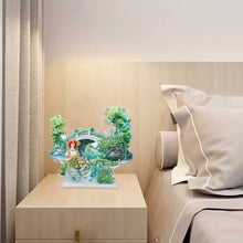 Load image into Gallery viewer, Acrylic Arch Bridge Pond Desktop Diamond Art Kits for Home Office Decor