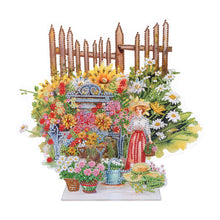 Load image into Gallery viewer, Acrylic Flower Table Top Diamond Painting Ornament Kits Desktop Diamond Art Kits