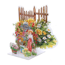 Load image into Gallery viewer, Acrylic Flower Table Top Diamond Painting Ornament Kits Desktop Diamond Art Kits