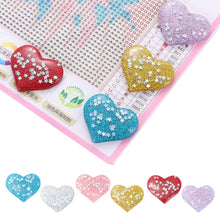 Load image into Gallery viewer, 6Pcs Acrylic Heart-Shaped DIY Magnetic Diamond Painting Cover Locator Tools
