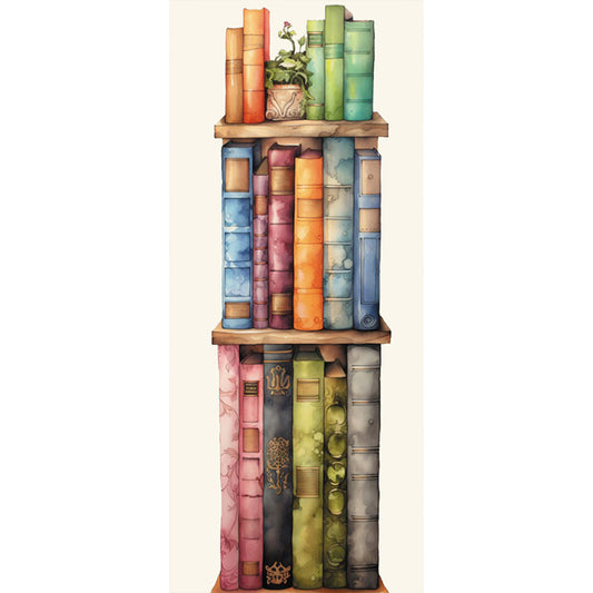 Diamond Painting - Full Round - books (30*70CM)