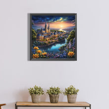 Load image into Gallery viewer, Diamond Painting - Full Round - Classical landscape castle (40*40CM)
