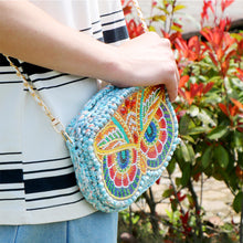 Load image into Gallery viewer, Partial Special Shaped Owl Mandala 5D Diamond Handmade Knitting Bag Daily Purse