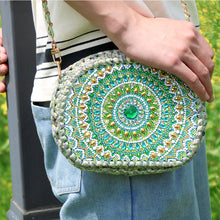 Load image into Gallery viewer, Partial Special Shaped Owl Mandala 5D Diamond Handmade Knitting Bag Daily Purse