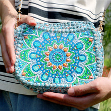 Load image into Gallery viewer, Partial Special Shaped Owl Mandala 5D Diamond Handmade Knitting Bag Daily Purse