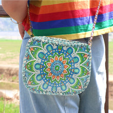 Load image into Gallery viewer, Partial Special Shaped Owl Mandala 5D Diamond Handmade Knitting Bag Daily Purse