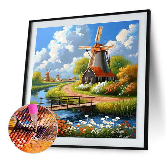 Diamond Painting - Full Round - color village (30*30CM)