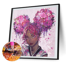 Load image into Gallery viewer, AB Diamond Painting - Full Round - flower girl (40*40CM)