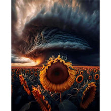 Load image into Gallery viewer, AB Diamond Painting - Full Round - Sunflowers under the storm (40*50CM)
