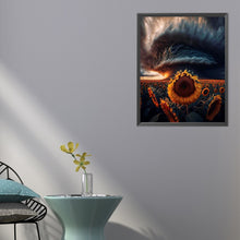Load image into Gallery viewer, AB Diamond Painting - Full Round - Sunflowers under the storm (40*50CM)