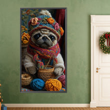 Load image into Gallery viewer, AB Diamond Painting - Full Round - Dog in a ball of yarn (40*75CM)