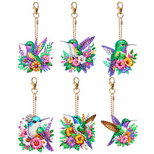 Load image into Gallery viewer, 6Pcs Double Sided Special Shaped Cartoon Diamond Painting Keychain for Beginners