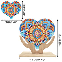 Load image into Gallery viewer, Wooden Flower Diamond Painting Desktop Decorations Butterfly Bedroom Table Decor