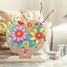 Load image into Gallery viewer, Wooden Flower Diamond Painting Desktop Decorations Butterfly Bedroom Table Decor