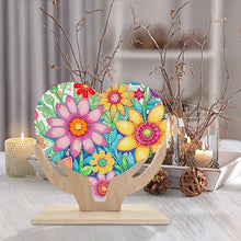 Load image into Gallery viewer, Wooden Flower Diamond Painting Desktop Decorations Butterfly Bedroom Table Decor