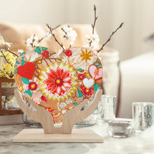 Load image into Gallery viewer, Wooden Flower Diamond Painting Desktop Decorations Butterfly Bedroom Table Decor