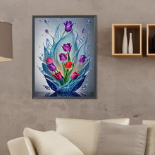 Load image into Gallery viewer, Diamond Painting - Full Round - water drop flowers (30*40CM)