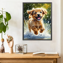 Load image into Gallery viewer, Diamond Painting - Full Round - running puppy (30*40CM)