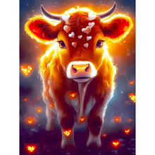 Load image into Gallery viewer, Diamond Painting - Full Round - glowing cow (30*40CM)