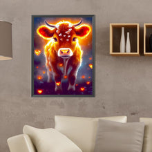Load image into Gallery viewer, Diamond Painting - Full Round - glowing cow (30*40CM)