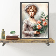 Load image into Gallery viewer, Diamond Painting - Full Round - lady of flowers and plants (40*50CM)