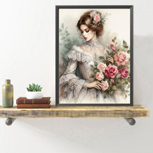 Load image into Gallery viewer, Diamond Painting - Full Round - lady of flowers and plants (40*50CM)