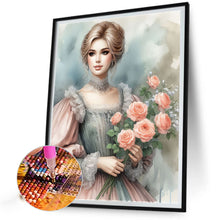 Load image into Gallery viewer, Diamond Painting - Full Round - lady of flowers and plants (40*50CM)