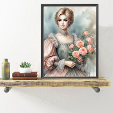 Load image into Gallery viewer, Diamond Painting - Full Round - lady of flowers and plants (40*50CM)