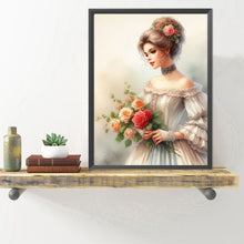 Load image into Gallery viewer, Diamond Painting - Full Round - lady of flowers and plants (40*50CM)