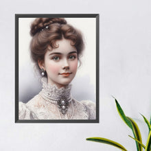 Load image into Gallery viewer, Diamond Painting - Full Round - lady of flowers and plants (40*50CM)