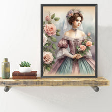Load image into Gallery viewer, Diamond Painting - Full Round - lady of flowers and plants (40*50CM)