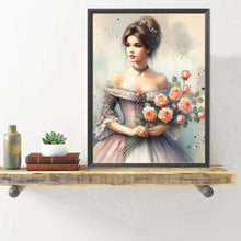 Load image into Gallery viewer, Diamond Painting - Full Round - lady of flowers and plants (40*50CM)