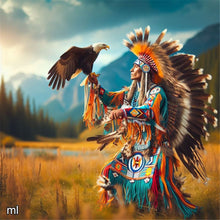 Load image into Gallery viewer, Diamond Painting - Full Square - indian falconer (40*40CM)
