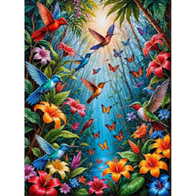 Load image into Gallery viewer, Diamond Painting - Full Round - Birds singing and flowers fragrant (30*40CM)