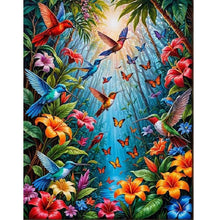 Load image into Gallery viewer, Diamond Painting - Full Round - Birds singing and flowers fragrant (30*40CM)