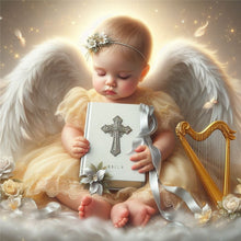 Load image into Gallery viewer, Diamond Painting - Full Round - angel child (30*30CM)