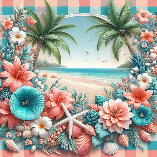 Diamond Painting - Full Square - summer seaside (30*30CM)