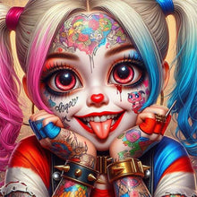 Load image into Gallery viewer, Diamond Painting - Full Round - Cute clown girl (30*30CM)