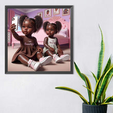 Load image into Gallery viewer, Diamond Painting - Full Round - selfie girl (40*40CM)