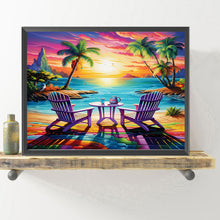 Load image into Gallery viewer, Diamond Painting - Full Round - Beach view (50*40CM)
