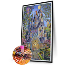 Load image into Gallery viewer, Diamond Painting - Full Round - Fairy Moon Night Castle (30*50CM)