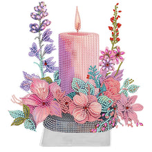 Load image into Gallery viewer, Acrylic Special Shaped Candle Flowers 5D DIY Diamond Art Tabletop Decorations