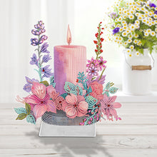 Load image into Gallery viewer, Acrylic Special Shaped Candle Flowers 5D DIY Diamond Art Tabletop Decorations