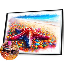 Load image into Gallery viewer, AB Diamond Painting - Full Round - summer ocean starfish (50*40CM)