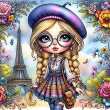 Load image into Gallery viewer, Diamond Painting - Full Round - tourist girl (30*30CM)